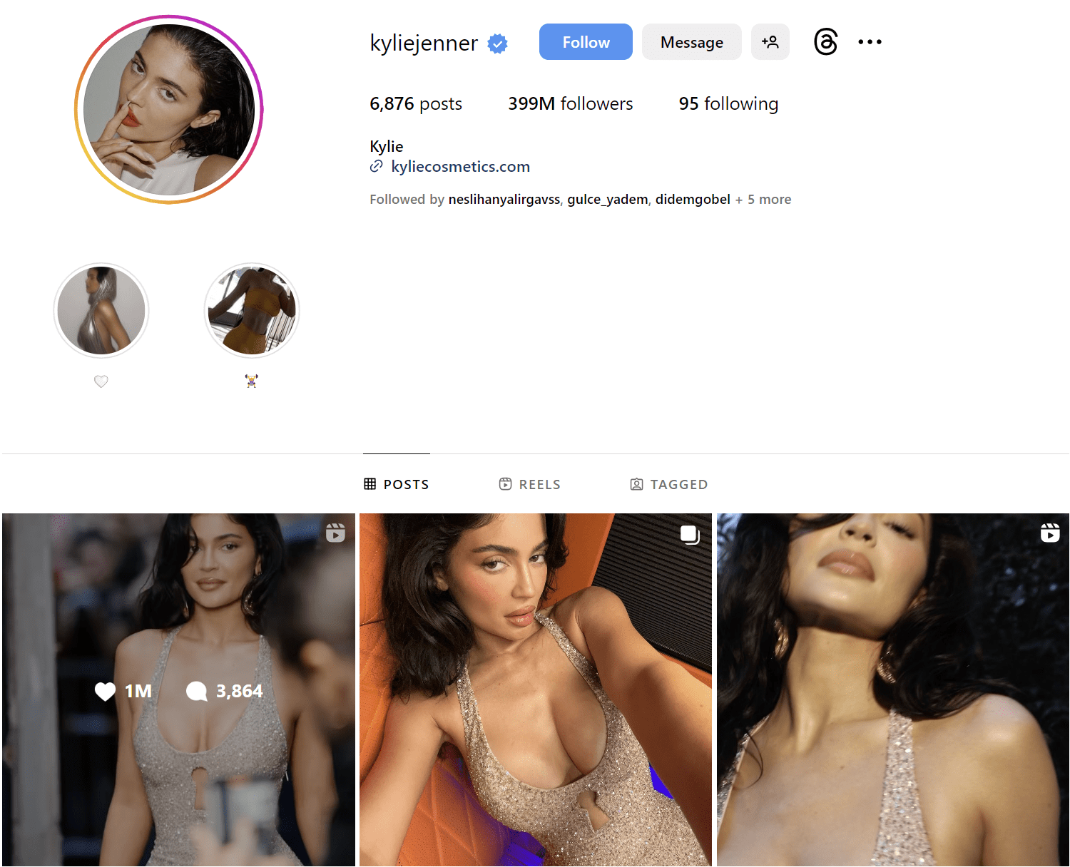 Kylie Jenner Instagram Profile